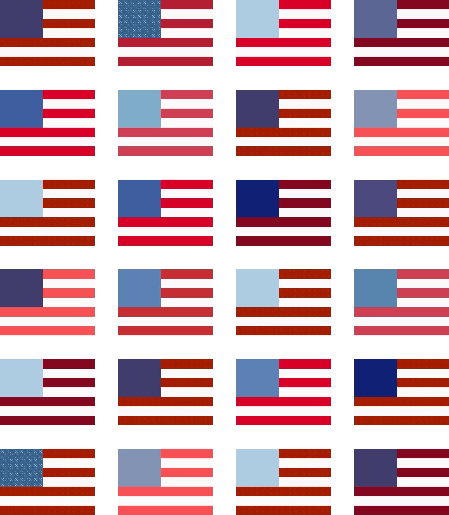 Flag Quilt - 18 mesh