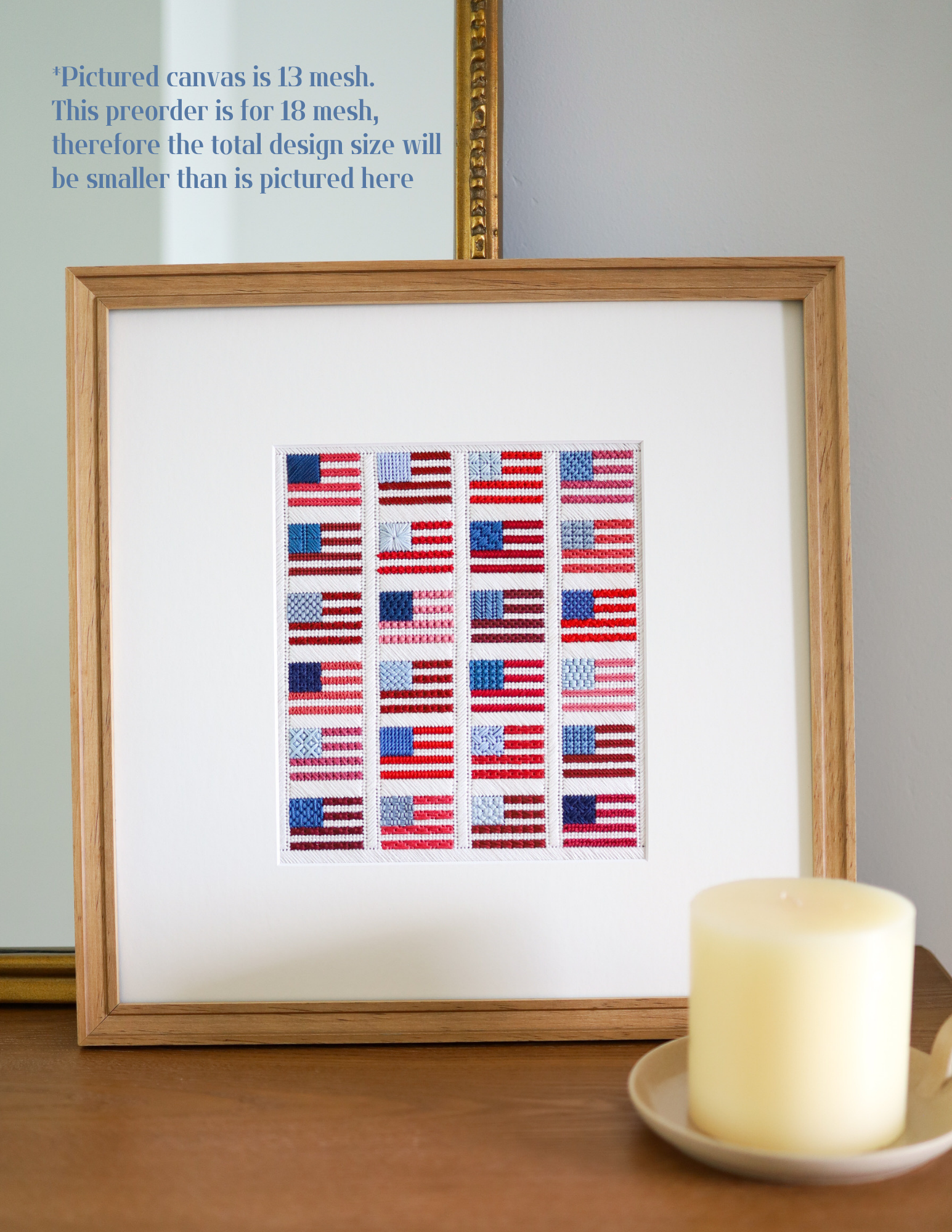 Flag Quilt - 18 mesh