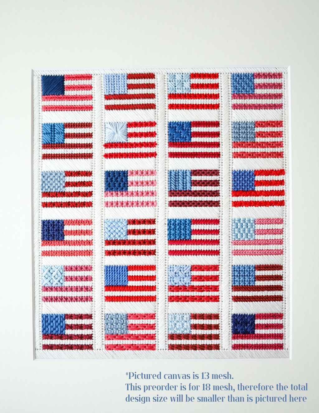 Flag Quilt - 18 mesh