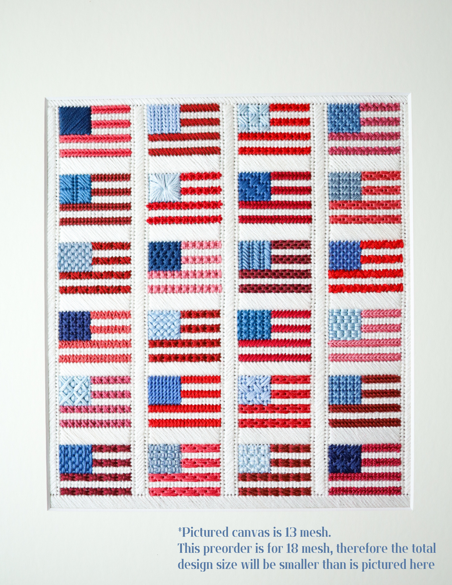 Flag Quilt - 18 mesh